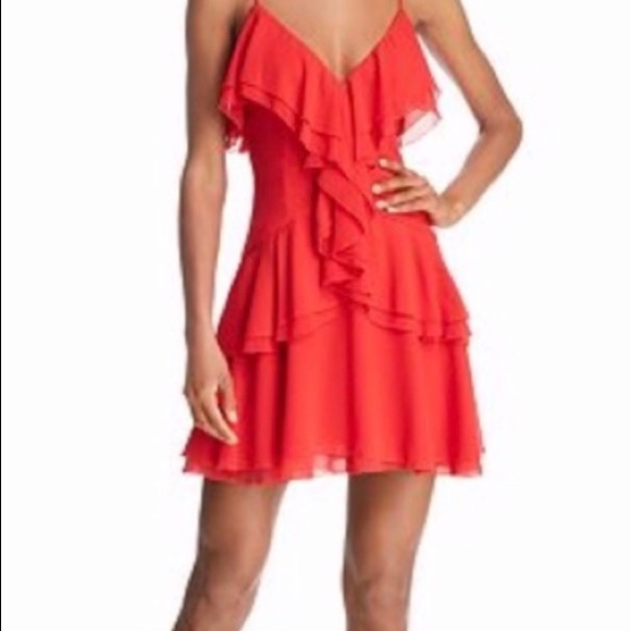 Anthropologie Dresses & Skirts - Sexy unique red color: C/MEO Collective Mini Dress